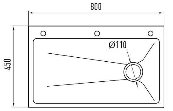 Мийка Zerix ZH8045-SET-05 NANO-SILVER з нержавіючої сталі, комплект (3.0/0.8) (ZM5586) Харків