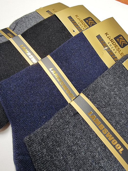 Мужские термоноски с шерстью. Турецкие теплые носки с шерсти (2шт) Kardesler 10124 Киев - изображение 6