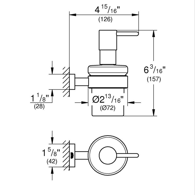 Набір аксесуарів 3в1 Grohe Essentials Cube (BF40511EC) Київ - фото 4