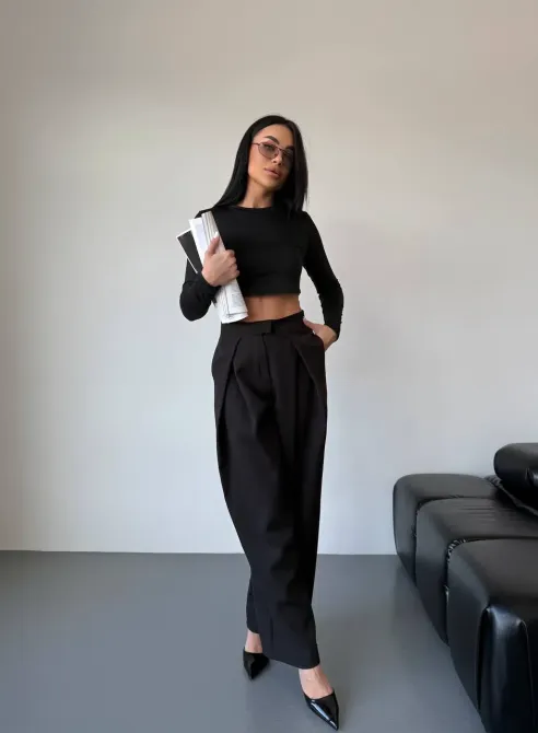 Женские брюки палаццо с высокой талией - идеальный вариант для базового гардероба. Одесса - изображение 5