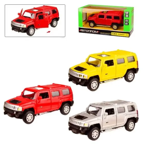 Машина мет. АВТОПРОМ арт. 4311 (96шт/2), 1:43 HUMMER, 3 кольор., откр.двері, короб. 14,5 * 6,5 * 7 Киев