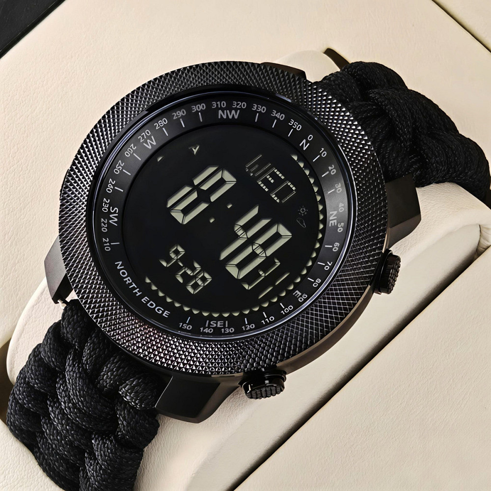 Часы мужские водостойкие тактические North Edge Apache Paracord Edition (2 ремешка) Винница - изображение 11