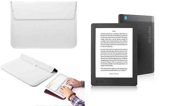 Чохол-конверт VitoCase для Kobo Aura Edition 2, з функцією підставки для книги Білий Київ