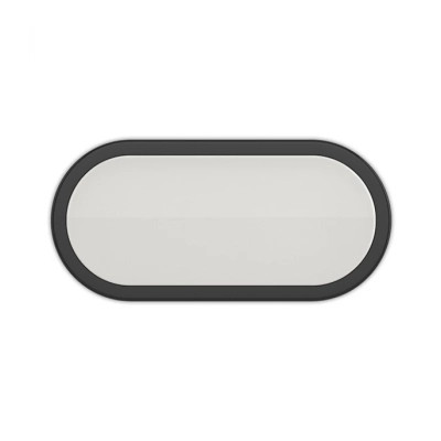 Світильник ELM OVAL-12 6500 IP54 чорн. ELM (26-0018) Вінниця - фото 1