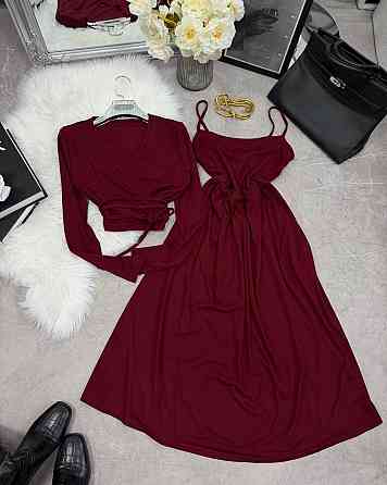 Женское вечернее романтичное платье трикотаж джерси Бордо Одесса