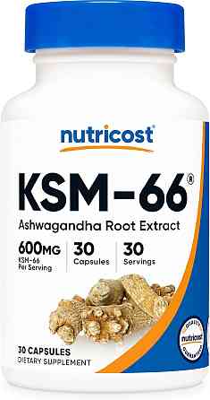 KSM-66, Ashwagandha Root Extract, 600 mg, 30 Capsules Луцк