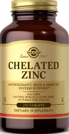 Цинк хелатный SOLGAR Chelated Zinc 250 таб Киев