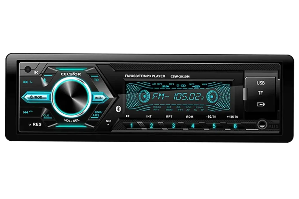 Автомагнітола Celsior CSW-2010M RGB BT/USB+USB Charge/MicroSD/ISO/доп. розєм /ПДУ на кермо Вінниця - фото 2