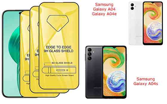 Захисне скло DefenzoGlass для Samsung Galaxy A04, Galaxy A04e, Galaxy A04s – подвійна міцність Київ