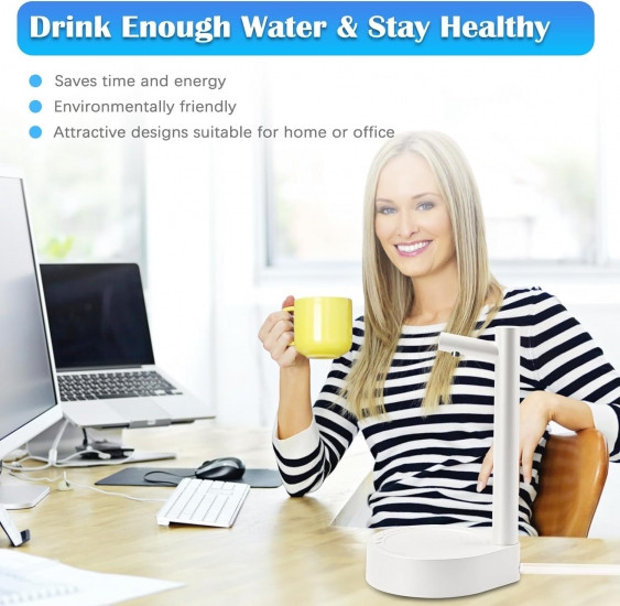 Умная настольная помпа для воды сенсорная с подставкой под стакан Винница - изображение 4