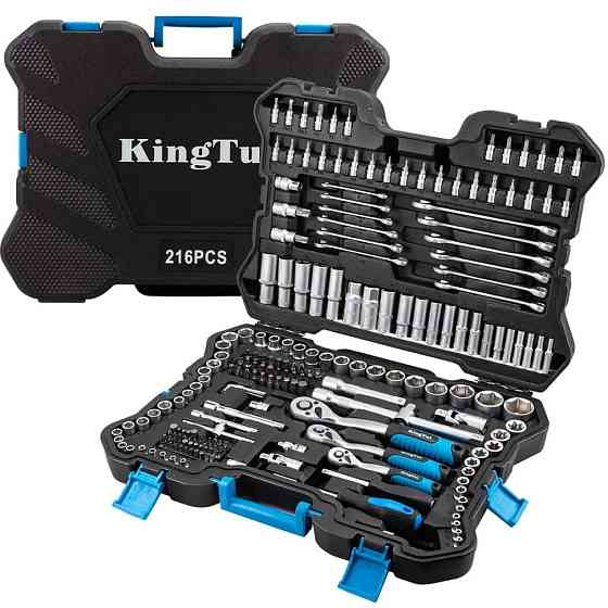 Набор инструментов 216пр. 1/4'', 3/8'', 1/2'' (6гр.) KingTul KT-38841 EURO Одесса
