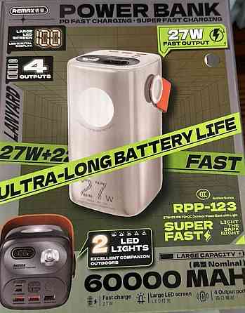 Power Bank Remax RPP565 60000mAh 22,5W Харьков