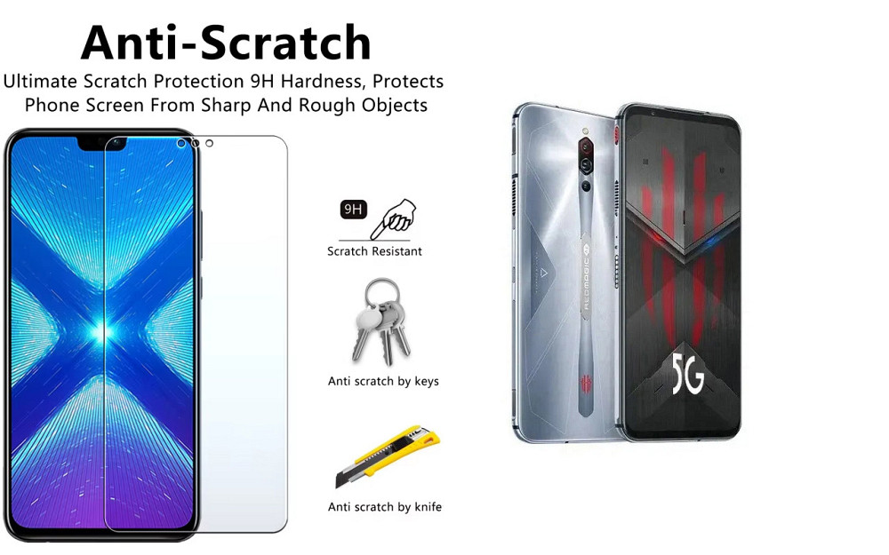Захисне скло NeoGlass для nubia Red Magic 5S – надпрозоре та стійке Київ - фото 1