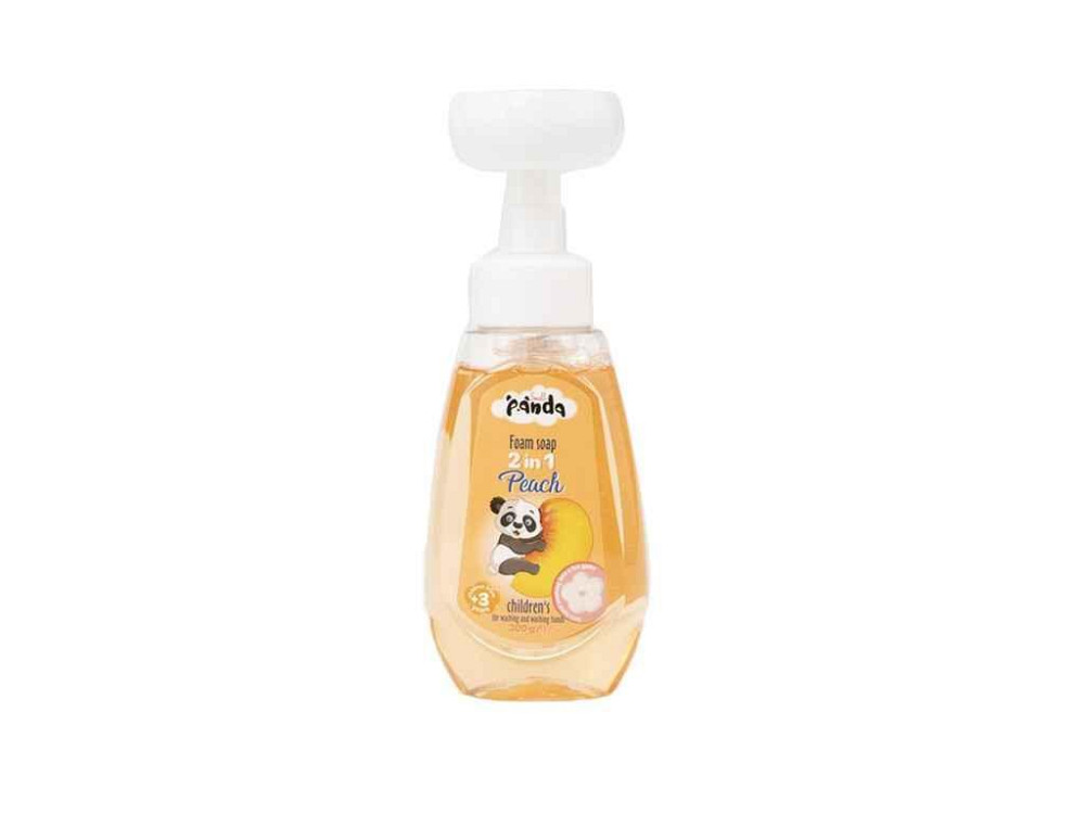 Мыло-пена 300мл детская 2в1 Peach Персик ТМ SMALL PANDA Киев - изображение 1