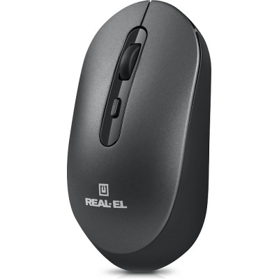 Мышка REAL-EL RM-470W Wireless/Bluetooth Dark Gray (EL123200049) Винница - изображение 10
