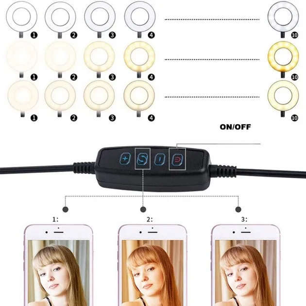 Набір блогера Professional Live Stream 3 режиму світла, для лайв-трансляцій, вебінар. живлення через USB 5504 Одеса - фото 7