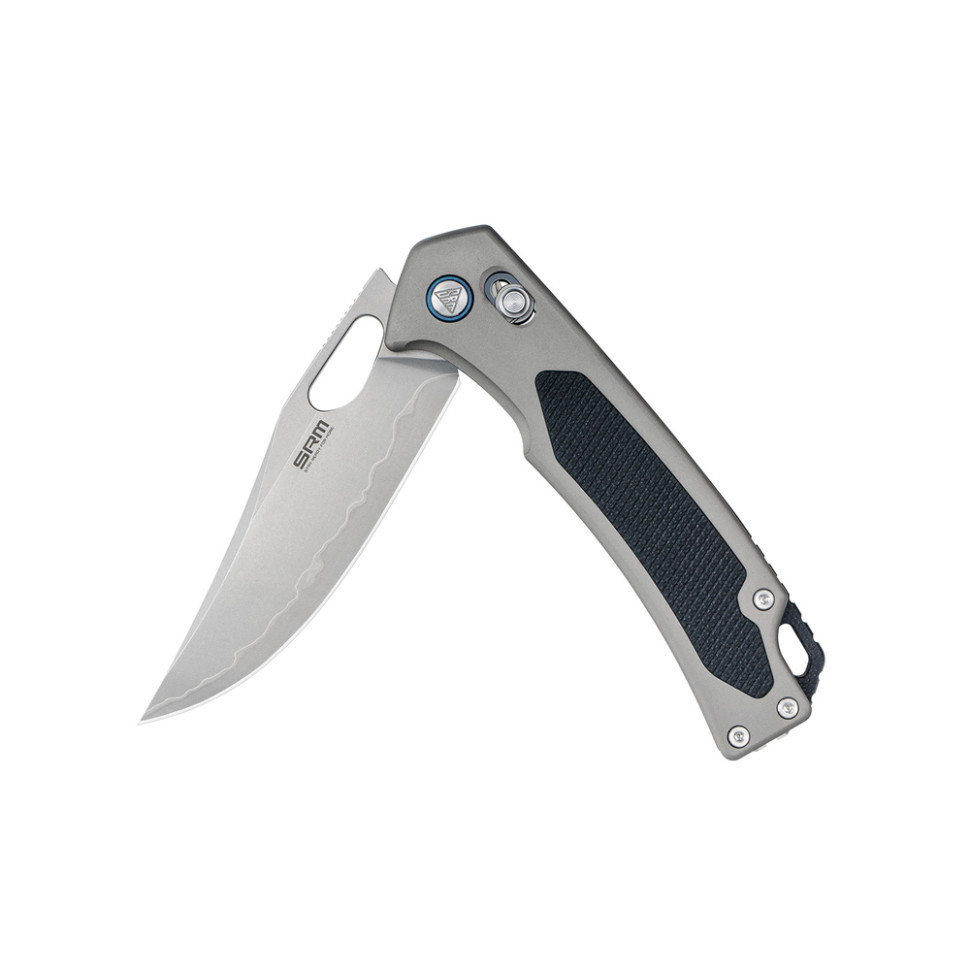 Нож складной SRM Retriever 9203-AK, черно-серый Киев - изображение 6