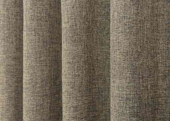 Комплект коротких штор VR-Textil Лен Мешковина № 1770ш Какао 130х170см 2 шт (35-0376) Киев