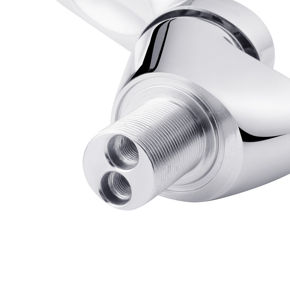 Змішувач для кухні з гнучким виливом Kroner KRM Odra - C032BLK хром/чорний Київ - фото 5