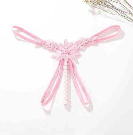 Трусики з перлинами та трояндами універсальний рожевий Київ