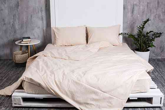 Ecotton Комплект постілі Ecotton двоспальний Підковдра та 2 наволочки бежевий Коломия