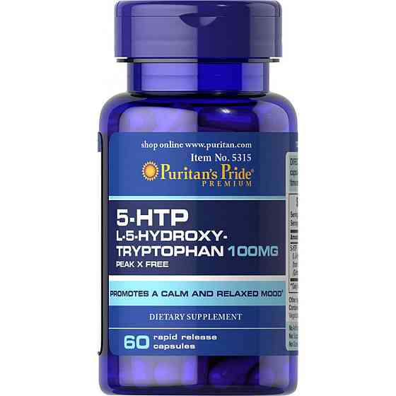Антидепресант Puritan's Pride 5-HTP 100mg 60 caps Київ