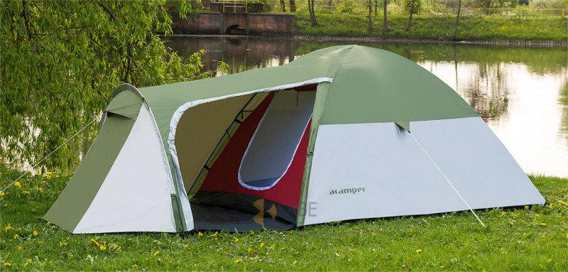 Палатка туристическая четырехместная 3000 мм Acamper MONSUN 4 кемпинговая Киев - изображение 4
