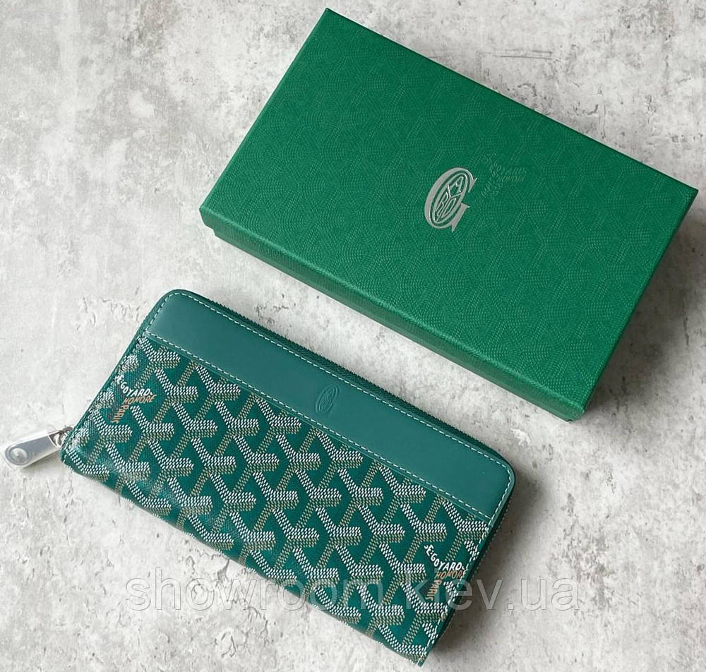 Гаманець на змійці Goyard (094) green Lux Київ - фото 4