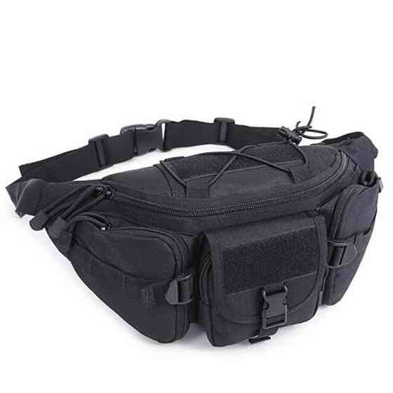 Сумка тактична поясна чорна Київ