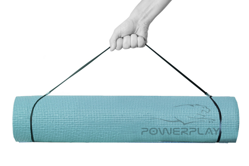 Килимок для йоги та фітнесу PowerPlay 4010 PVC Yoga Mat Зелений (173x61x0.6) Кам'янське - фото 2