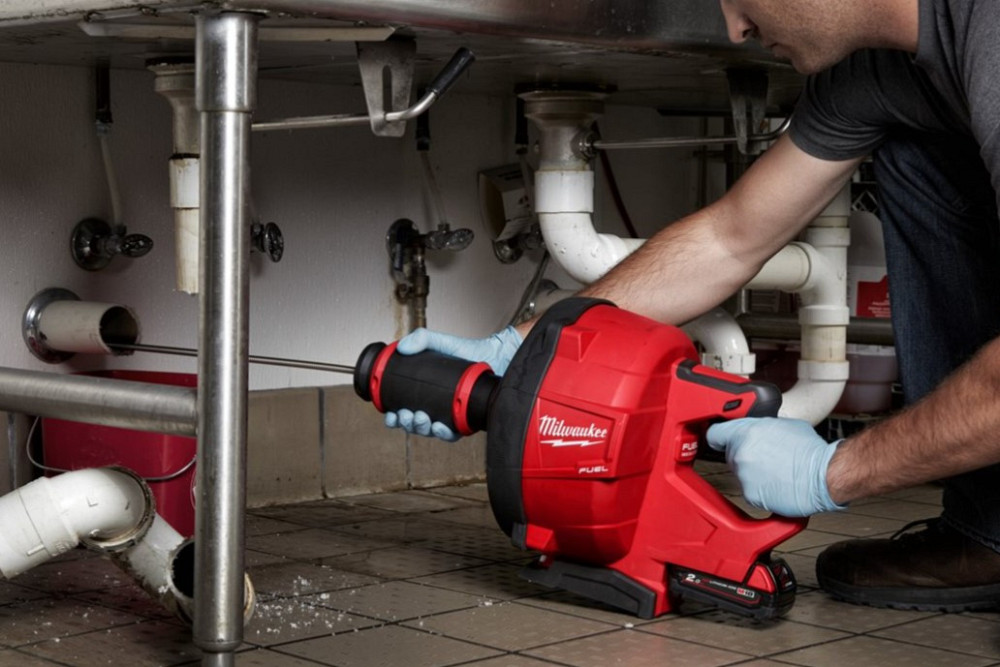 Машина прочистая аккумуляторная MILWAUKEE, M18 FDCPF10-201C, трос 10м (+зар.пр.,1акум.Х2Ач, ведро) Одесса - изображение 4