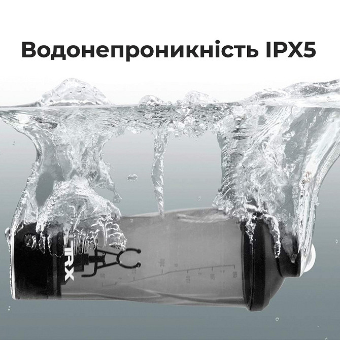 Шейкер спортивний електричний VOLTRX VortexBoost 600 мл. Tritan Black Каменское - изображение 7