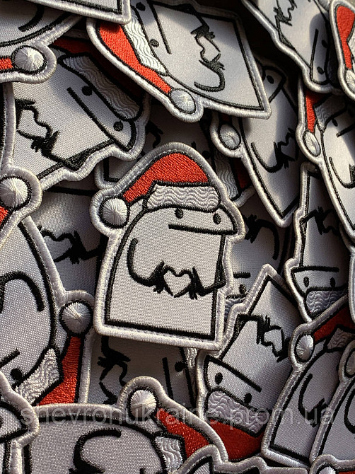 Шеврон Праздничный флорк (Форма контурная. На липучке) Размер 8x6.7см Киев - изображение 3