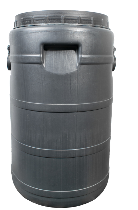 Бочка пластиковая  40 л техническая черная бидон  широкая горловина емкость для воды Днепр - изображение 2