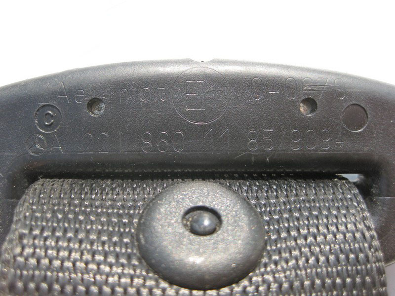 Mercedes-Benz  A2218601185 9C94 Ремінь безпеки задній лівий чорний S-Class W221 Одеса - фото 4