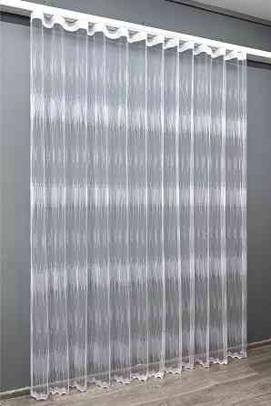 Тюль VR-Textil 1730т Фатин с вышивкой Холодный белый 300х270 см (42-0791) Киев