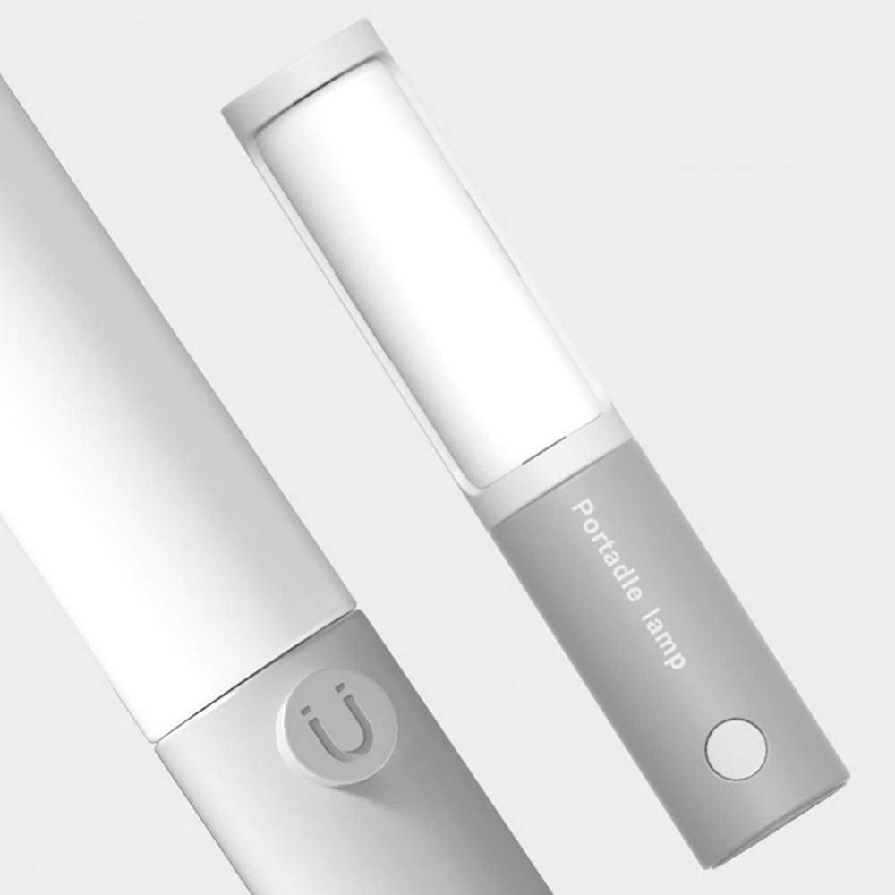 Магнитная аккумуляторная светодиодная лампа с тремя регулируемыми уровнями яркости, с USB зарядкой Серая Каменец-Подольский - изображение 1