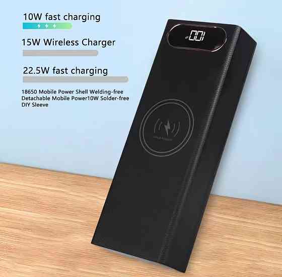 Великий Power Bank 58000 mah на 20 акумуляторах Tesla із швидкою зарядкою 22.5w Київ