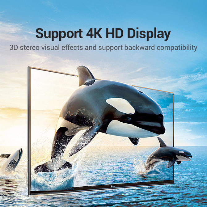 Перехідник HDMI Vention AINB0 кутовий (Вгору, 180 градусів) Миколаїв - фото 4