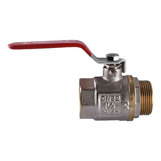 Кран кульовий прямий SOLOMON 1 1/4″ ЗВ КР PN40 В1002FM (000001493) Київ