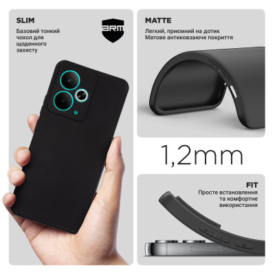 Чохол до мобільного телефона Armorstandart Matte Slim Fit Realme 14T Black (ARM83895) Вінниця - фото 3
