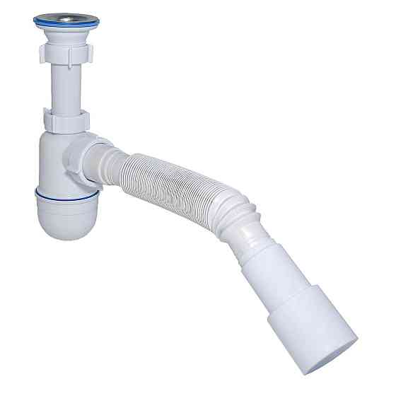 Сифон Waterstal А-3202 під умивальник з гофрою 1 1/4″ 40/50 (000013266) Київ