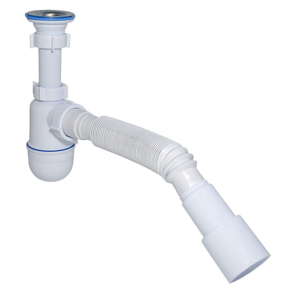 Сифон Waterstal А-3202 під умивальник з гофрою 1 1/4″ 40/50 (000013266) Київ - фото 1