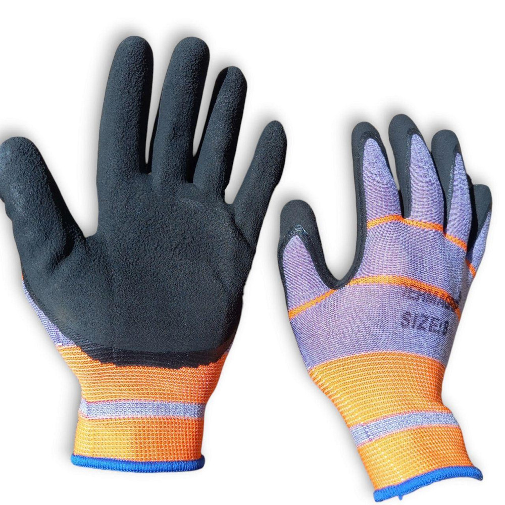 Робочі рукавички Радуга для саду та городу — міцні, зручні, захист рук при роботі на ділянці Харків - фото 1