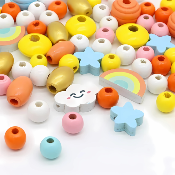 Набір для творчості та створення браслетів, прикрас з намистин дитячий "Хмара" подарунок для дівчаток 6-12 років Кам'янець-Подільський