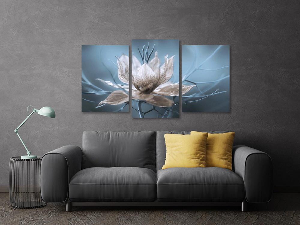 Модульная картина в гостиную / спальню  Біла квітка   Art-519_3 100x150 см Киев - изображение 3