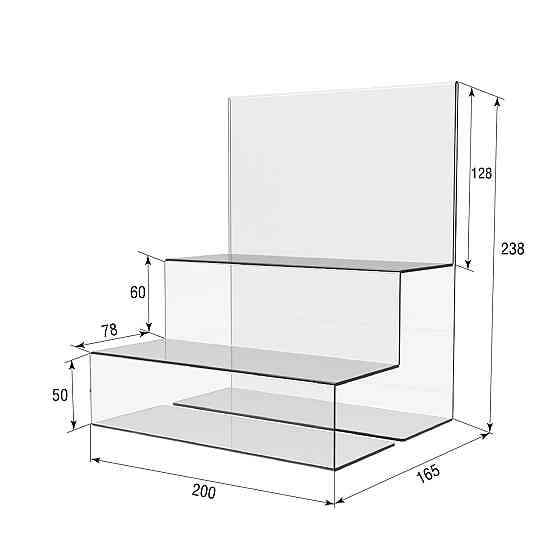 Подставка EKOSTAR 2 полки 200х165х238 Киев
