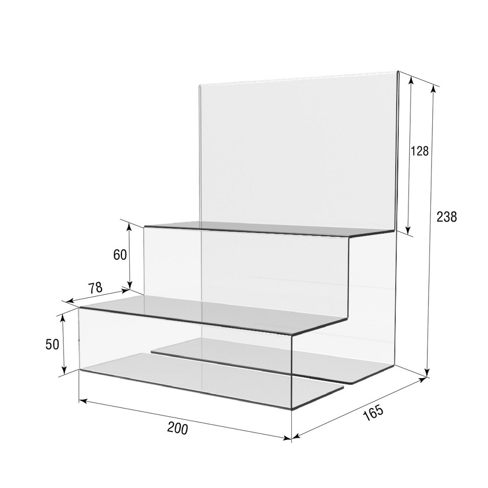 Подставка EKOSTAR 2 полки 200х165х238 Киев - изображение 5