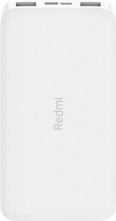УМБ Xiaomi Redmi Power Bank 10000 mAh micro-USB Type-C білий Київ - фото 1