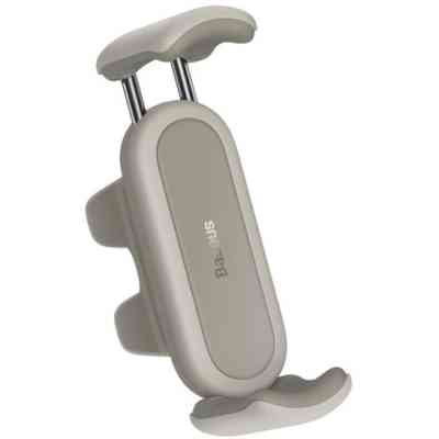 Универсальный автодержатель Baseus 4.7-6.7" Steel Cannon 2 (на решетку) creamy-white (SUGP000002) Винница